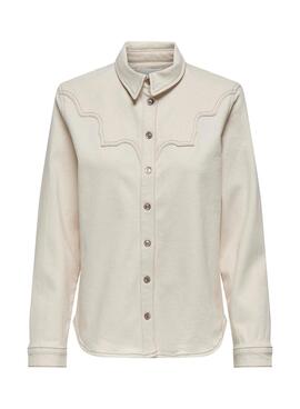Chemise Only Labby Beige pour Femme