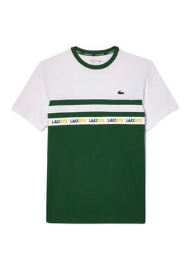 Maillot Lacoste Tennis Ultra-Dry Colorblock Vert