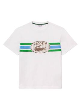 Maillot Lacoste Monogramme Beige pour Homme