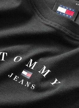 T-shirt Tommy Jeans Slim Essential Noir Femme