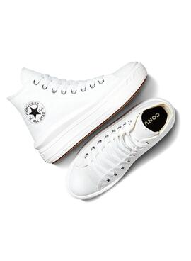 Sneakers Chuck Taylor All Star Move Blanc Femme.