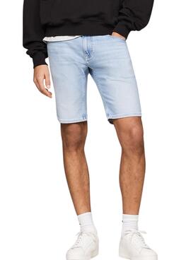 Bermuda Tommy Jeans Scanton bleu clair pour homme