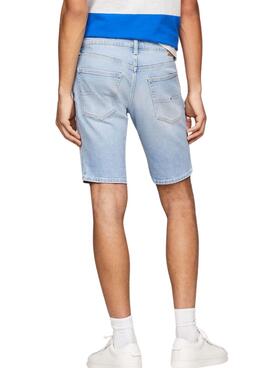 Bermuda Tommy Jeans Scanton bleu clair pour homme