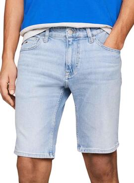 Bermuda Tommy Jeans Scanton bleu clair pour homme