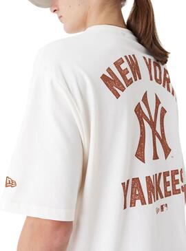 Maillot New Era New York Yankees MLB blanc pour homme