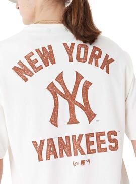 Maillot New Era New York Yankees MLB blanc pour homme