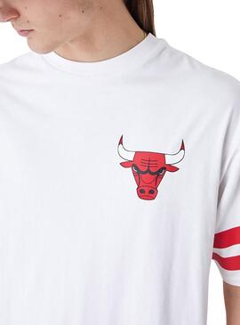Maillot New Era Chicago Bulls NBA Blanc Homme