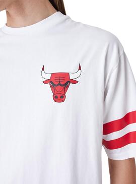 Maillot New Era Chicago Bulls NBA Blanc Homme