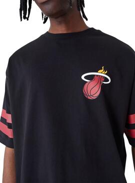 Maillot New Era Miami Heat NBA Noir Homme