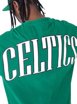 Maillot New Era NBA Boston Celtics vert pour homme