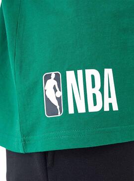 Maillot New Era NBA Boston Celtics vert pour homme