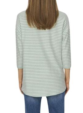 Camiseta Only Elly Verde pour Femme.