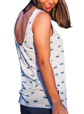 T-Shirt Rompiente Clothing Galifornia Tank Blanc