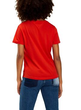 T-Shirt Tommy Jeans Soft Rouge Femme