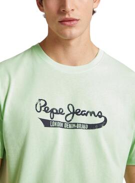 Camiseta Pepe Jeans Claude Vert pour Homme