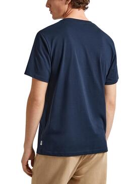 Camiseta Pepe Jeans Claude Marino pour homme