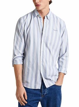 Chemise Pepe Jeans Pacific Blanc pour Homme