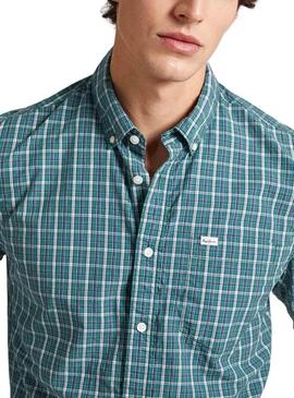 Chemise Pepe Jeans Patton Vert pour Homme