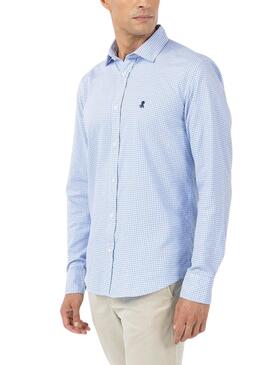 Chemise Le Poulpe Sena Bleu Capri pour Homme