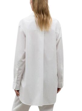 Chemise Ecoalf Andrea Blanc pour Femme