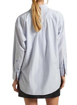 Chemise Pepe Jeans Pixie Bleue pour Femme