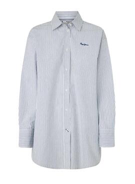Chemise Pepe Jeans Pixie Bleue pour Femme
