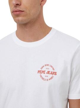 T-shirt Pepe Jeans Craig Blanc Pour Homme