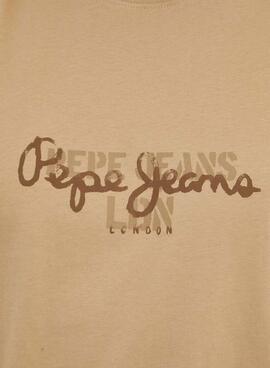 Maillot Pepe Jeans Chris Khaki Beige pour Homme