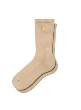 Chaussettes Carhartt Chase Socks Beige Pour Homme