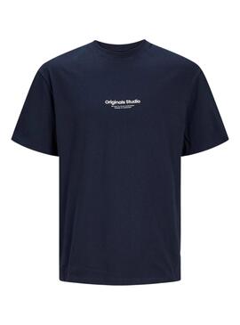 T-shirt Jack and Jones Vesterbro Marine Homme