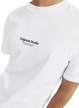 T-shirt Jack and Jones Vesterbro Blanc Homme