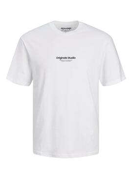 T-shirt Jack and Jones Vesterbro Blanc Homme