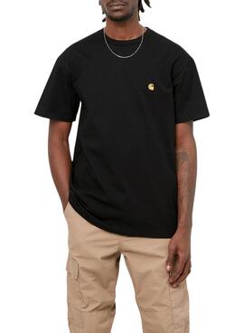 Maillot Carhartt S/S Chase Noir pour Homme