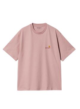 Débardeur Carhartt American Script Rose pour Femme