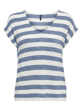 Maillot Only Lira Life à rayures Bleues pour Femme