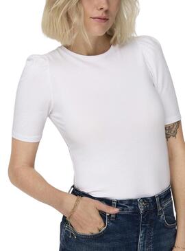 Maillot Only Live Love 2/4 Pufftop Blanc Femme