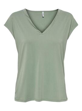 Maillot Only Free Life V-Neck vert Pour Femme