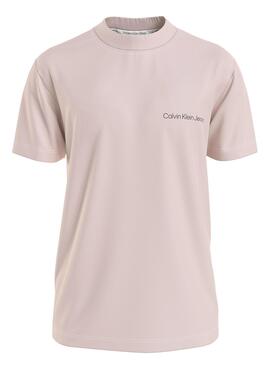 T-shirt Calvin Klein Institutional Rose Homme