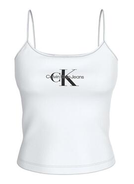 Débardeur Calvin Klein Monologue Strappy Blanc Femme