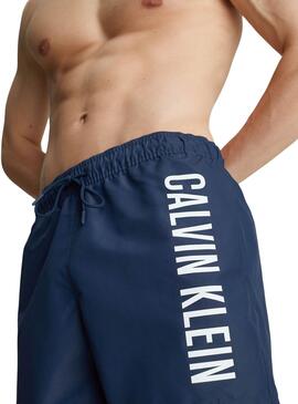 Maillot Calvin Klein Drawstring Marine Pour Homme
