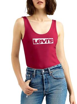 Body Levis Graphic Rouge Femme