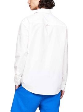 Chemise Tommy Jeans Classic Blanc pour Homme