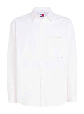 Chemise Tommy Jeans Classic Blanc pour Homme