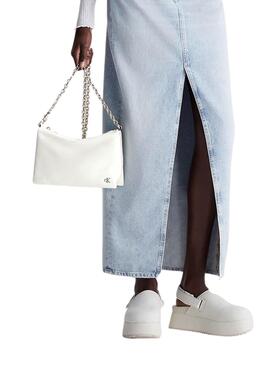 Sac à main Calvin Klein Micro Blanc pour Femme