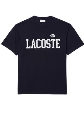Maillot Lacoste Contrast Marin pour Homme