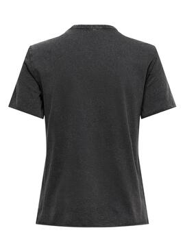 Only Lucy Noir T-shirt pour Femme