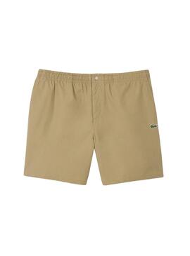 Bermudes Lacoste Relaxed Beige pour Homme
