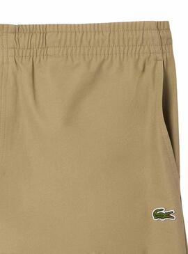 Bermudes Lacoste Relaxed Beige pour Homme