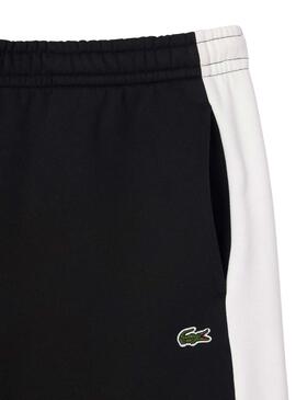 Shorts Lacoste Color Block Noir pour Homme