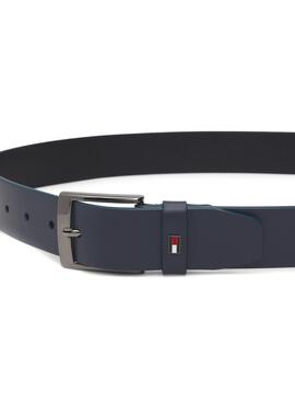 Ceinture en cuir bleu pour homme Tommy Hilfiger Adan.